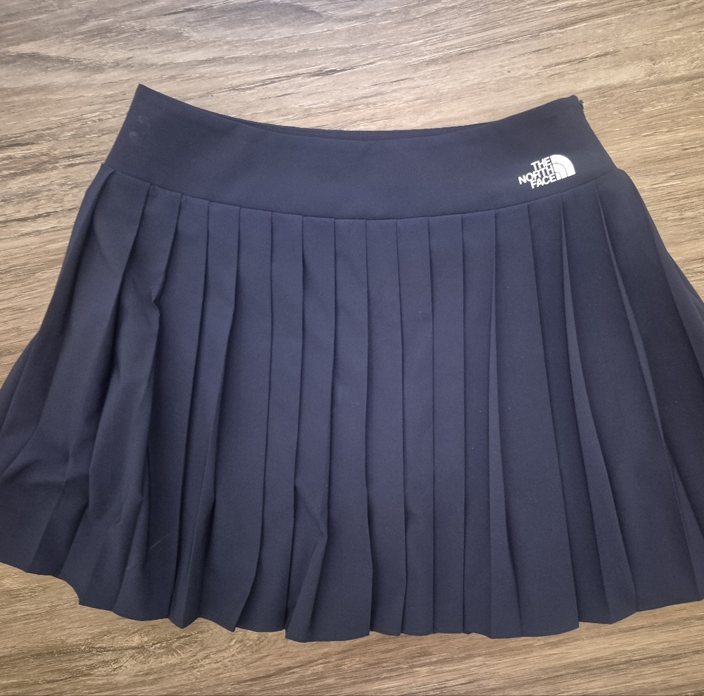 The North Face Navy Pleated Mini Skirt